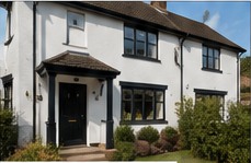 Freshly painted house exterior