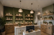 Decorated retail unit